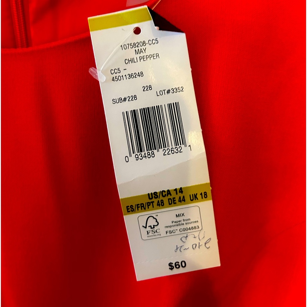 Evan Picone - Red Sheath Dress